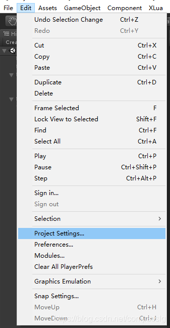 Project Settings