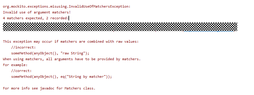Invalid use of argument matchers-CSDN博客