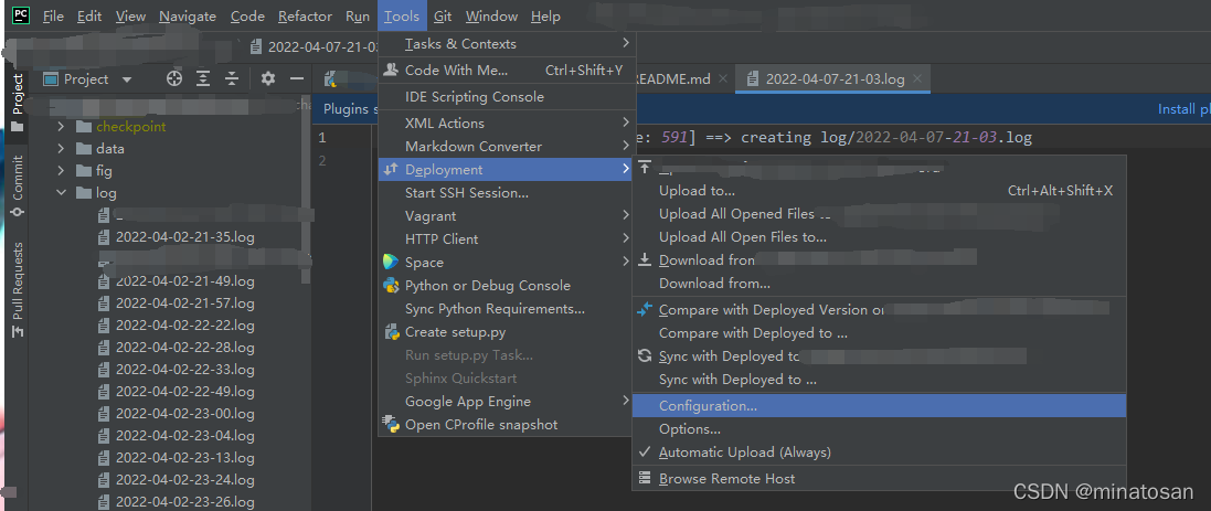 Tool Deployment Configuration