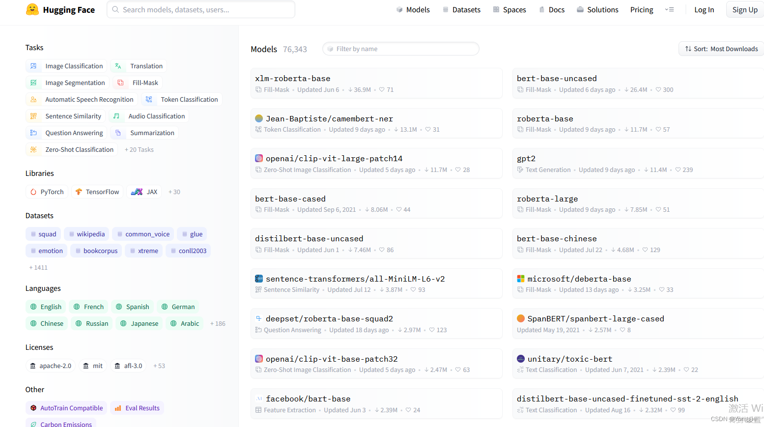 huggingface transformer 真 quickstart_albertbasechinesenerCSDN博客
