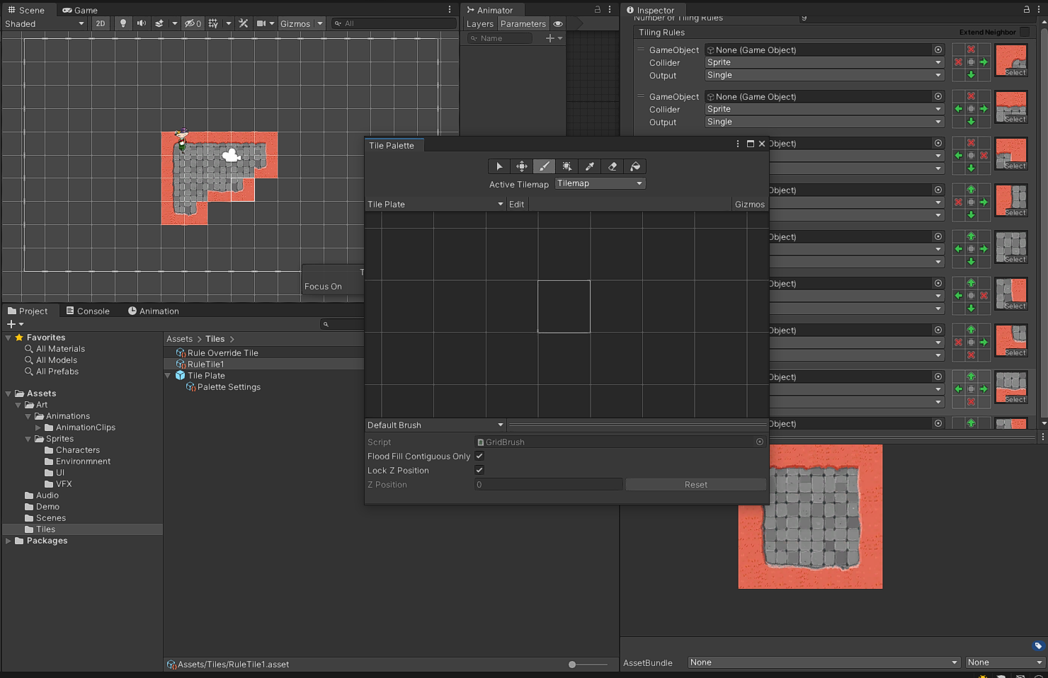 Rule Tile 拖拽进 Tile Palette 后不显示_ruletile拖入为空-CSDN博客