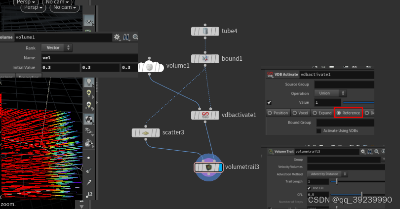 houdini volume trail volume几种模式