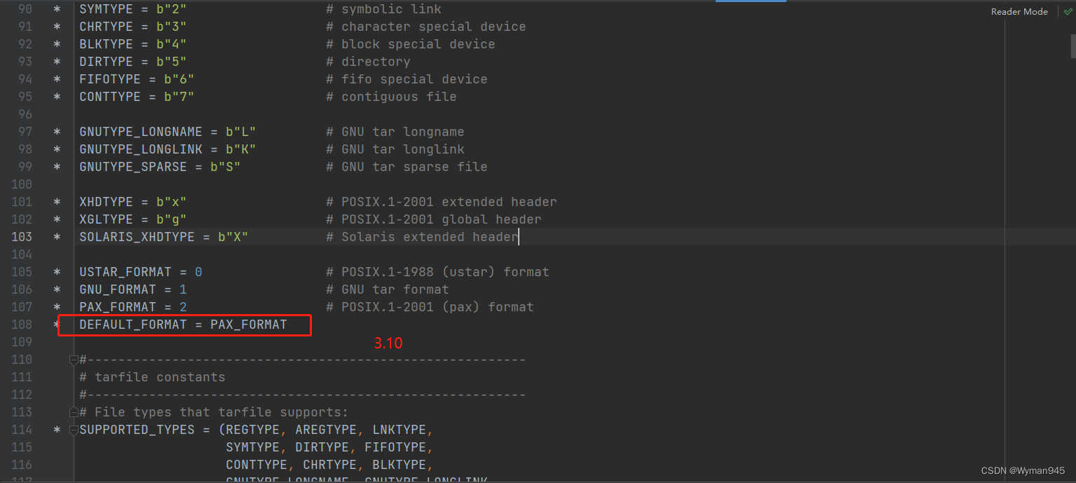 python3.10 tarfile库