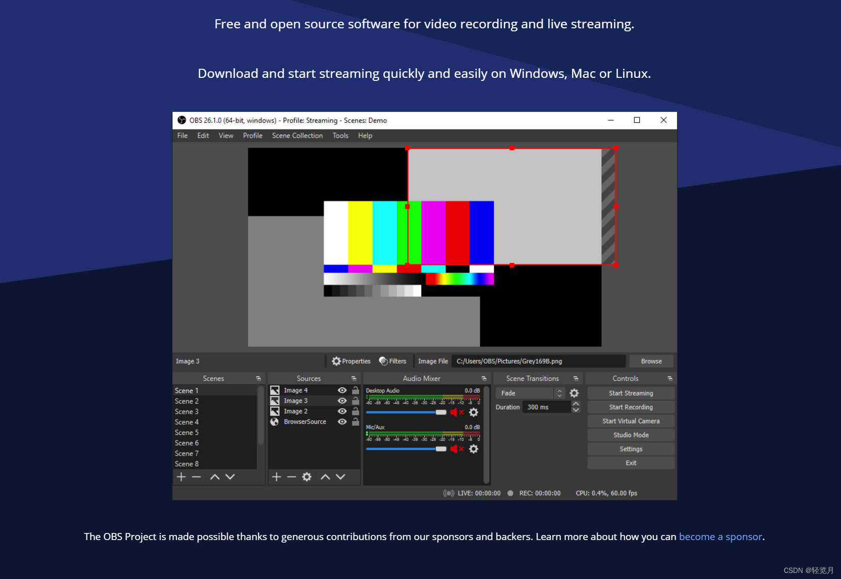 OBS(Open Broadcaster Software)_0pen Broadcaster Soft-CSDN博客