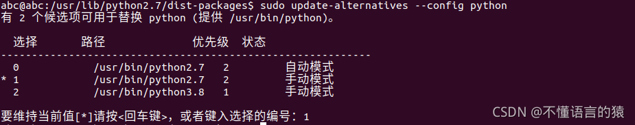 列出候选项