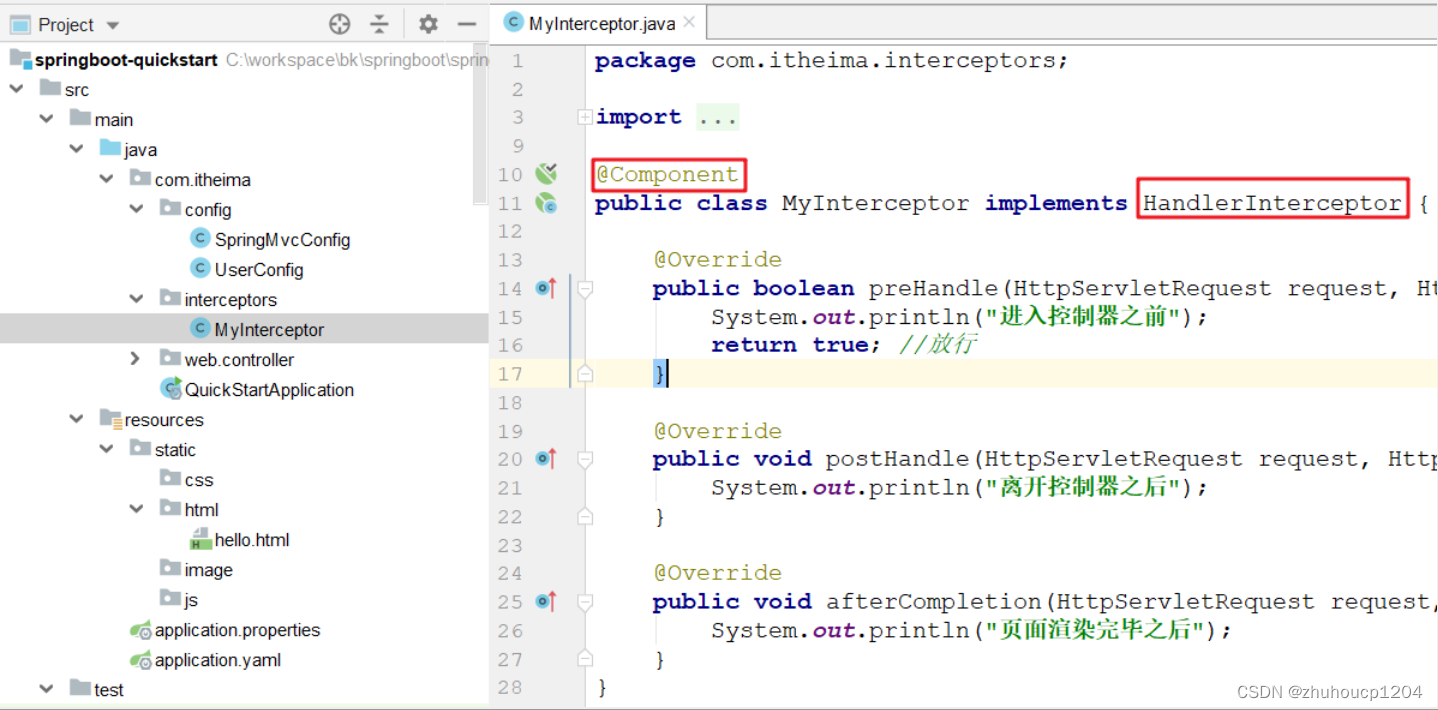 SpringBoot Interceptor Configuration [Use Java Annotations ...
