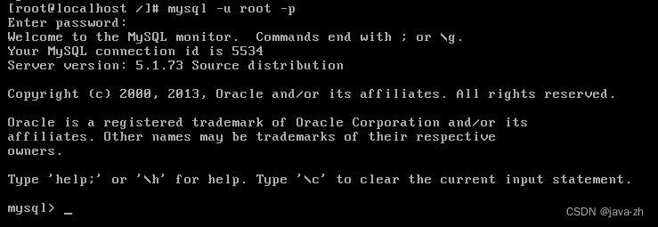 Linux忘记MySQL密码后修改密码