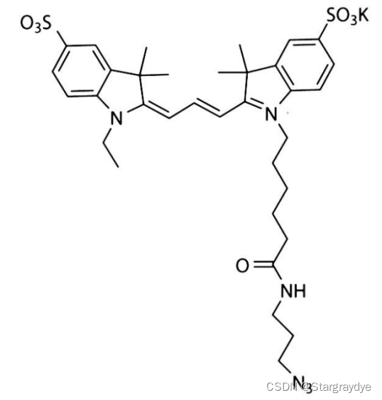 Sulfo-CY3 azide水溶型橘红色荧光染料-星戈瑞