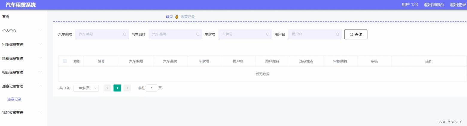违章记录