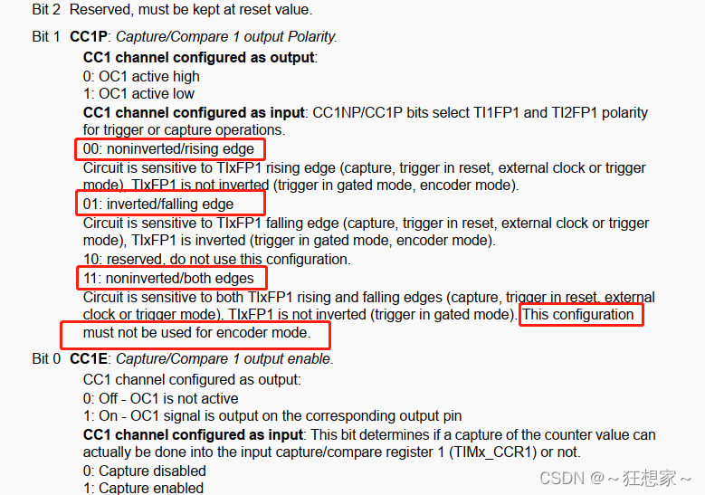 STM32定时器的编码器接口模式