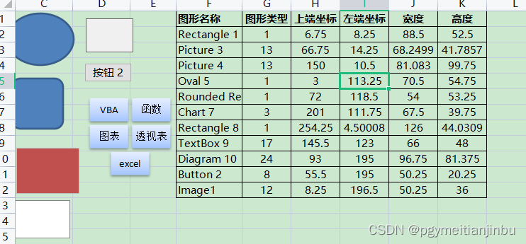 vba：图形基础，姓名导入图片