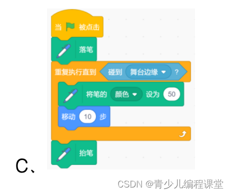 全国青少年信息素养大赛图形化编程初赛·模拟一卷，含答案解析
