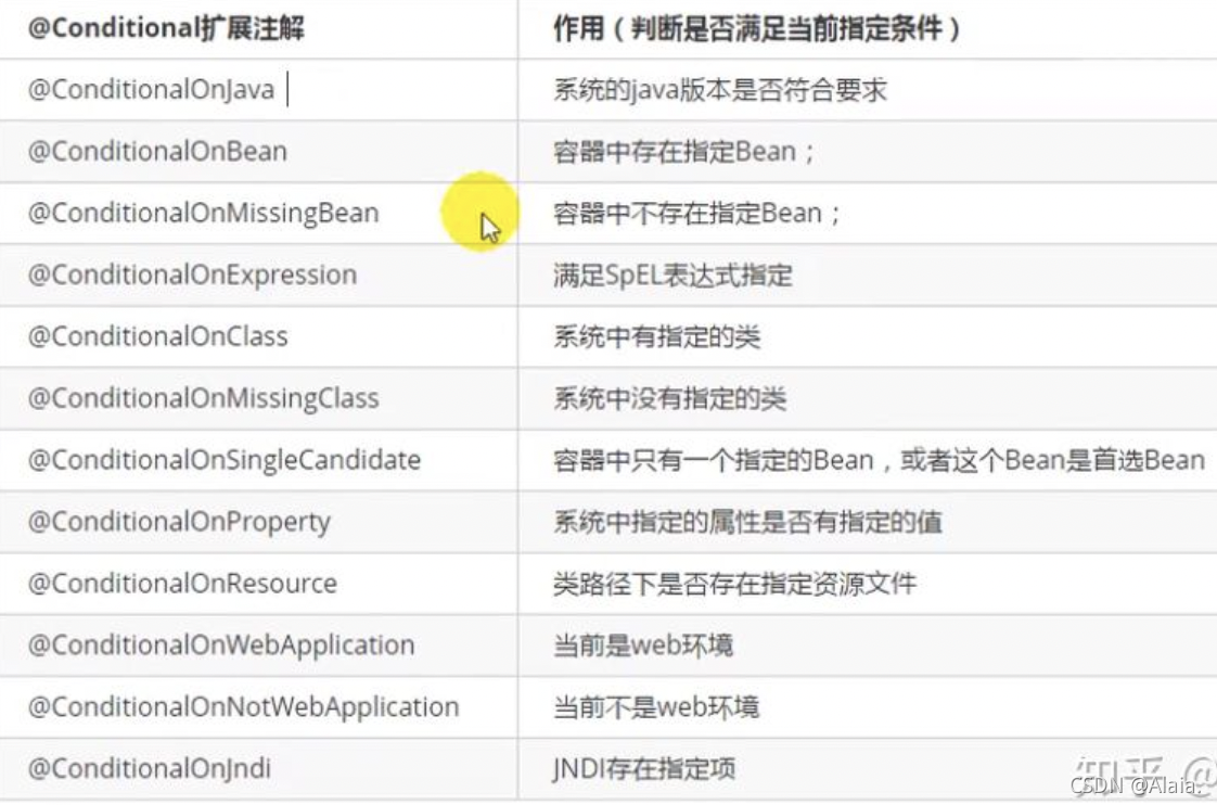 Condition注解的其他拓展