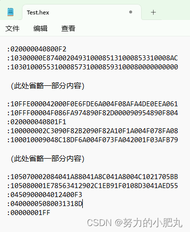 STM32 -Bin/Hex文件格式解析