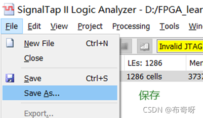 Signaltap Waveforms Quartus的SignalTap的使用_quartus新建signal tap-CSDN博客
