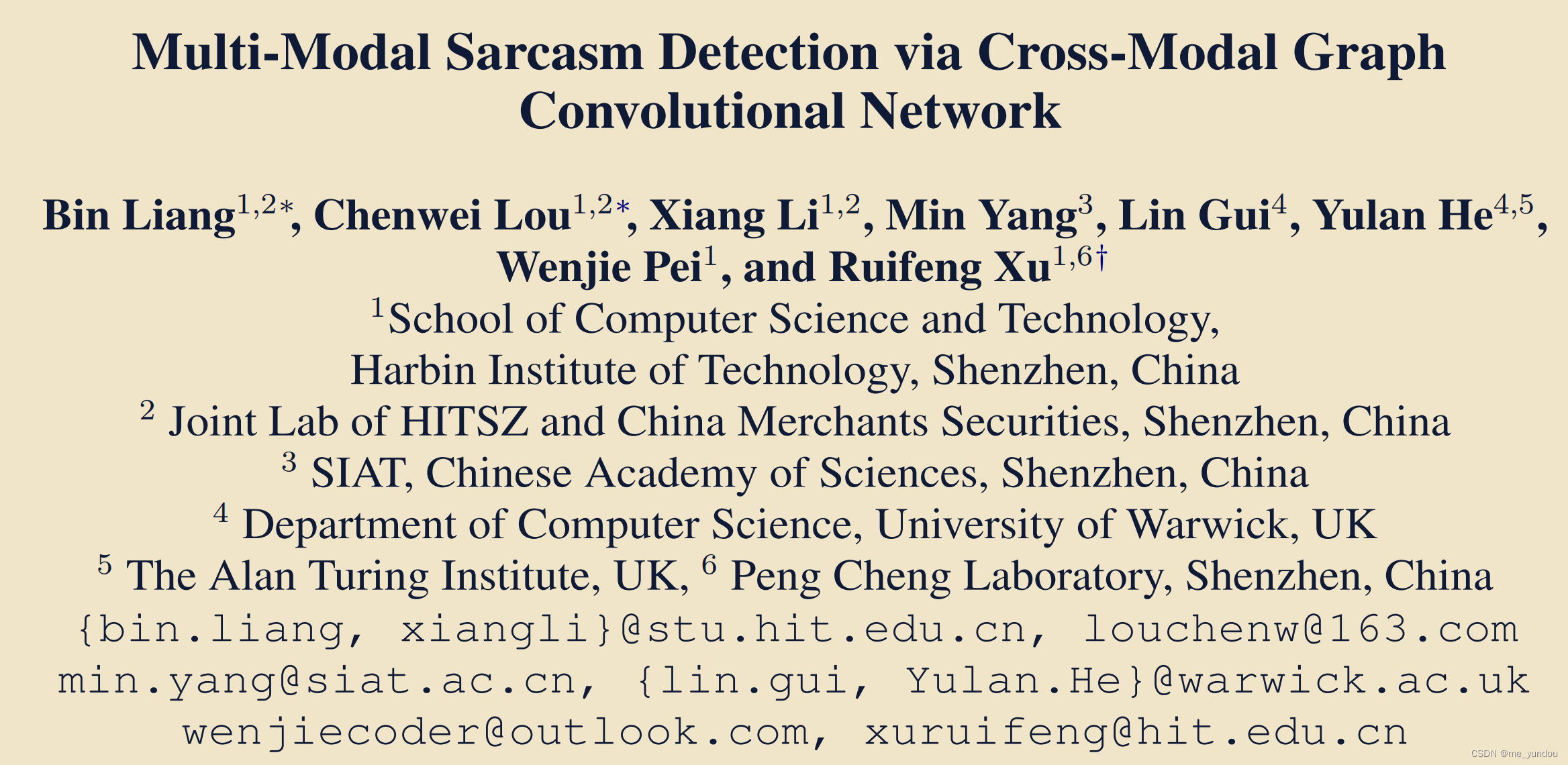 【论文阅读】Multi-Modal Sarcasm Detection via Cross-Modal Graph Convolutional ...