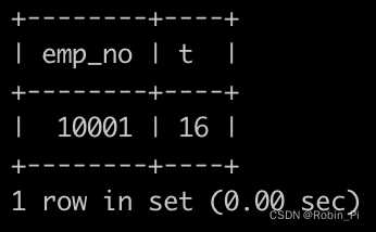 SQL7 查找薪水记录超过15次的员工号emp_no以及其对应的记录次数t（考察点√）