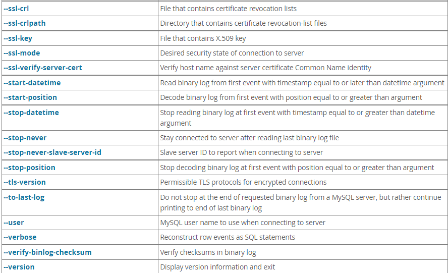 Mysql中binlog 参数设置 启用binlog 清理binlog Mysqlbinlog使用 Mysqldump ...