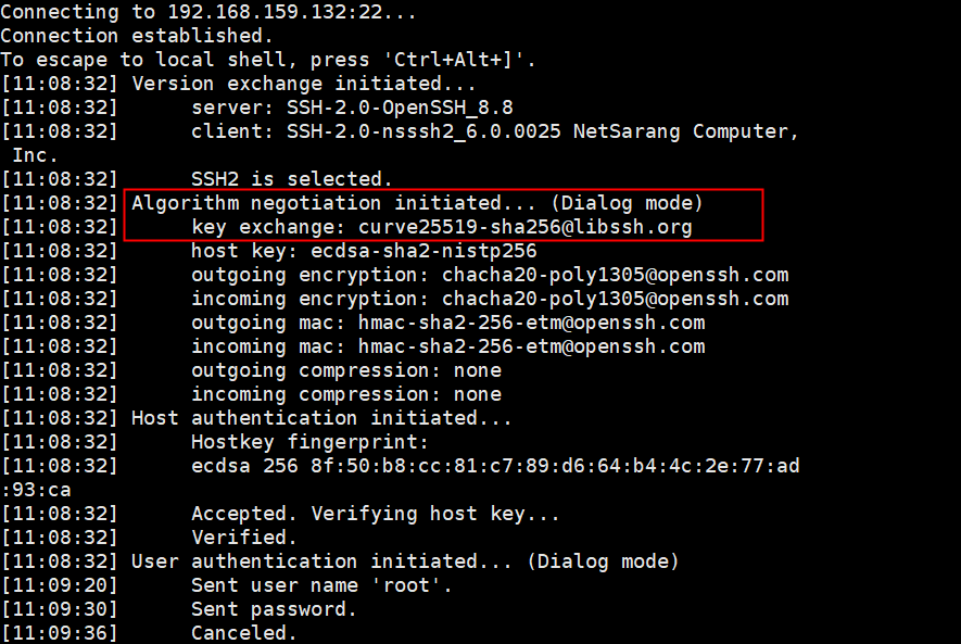  openssh 8 8p1 xshell 5 host key 