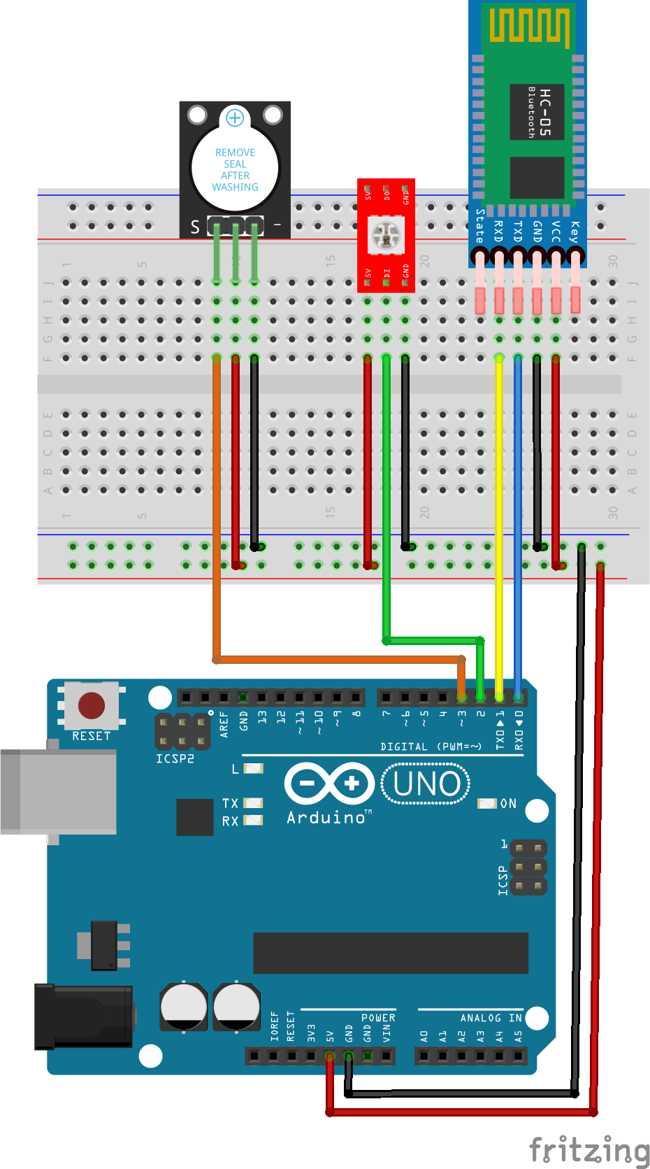 Fritzing软件绘制Arduino面包板接线图传感器模块库文件081