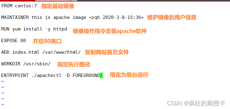 [External link image transfer failed, the source site may have anti-leech mechanism, it is recommended to save the image and upload it directly (img-yy6FPZ14-1647700800413) (C:\Users\zhuquanhao\Desktop\Screenshot command collection\linux\Docker\Docker image Manage and create dockerfile and local repository \6.bmp)]