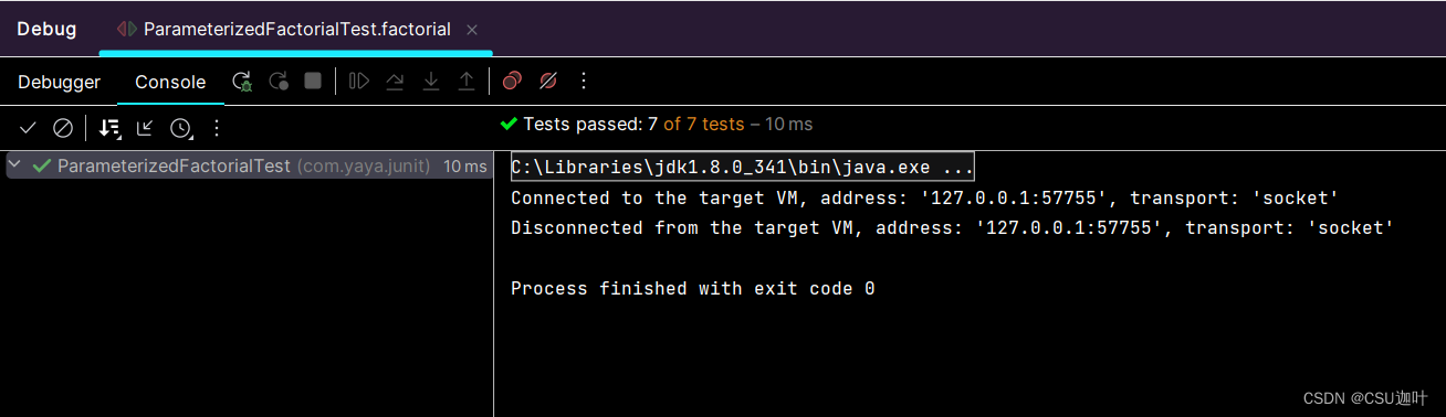 Creating parameterized tests with JUnit4