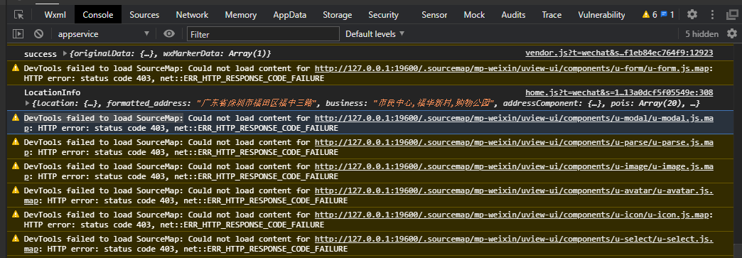 控制台警报：DevTools Failed To Load SourceMap_devtools Failed To Load Source ...