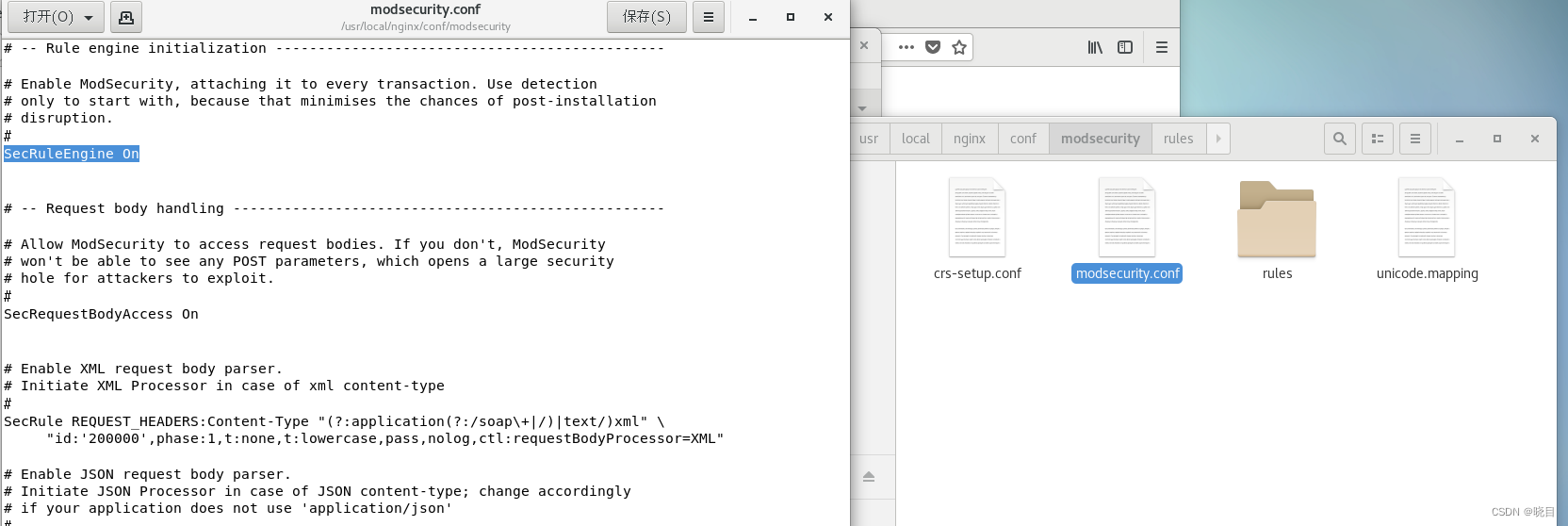 WAF简介以及ModSecurity安装_waf安装_晓目的博客-CSDN博客