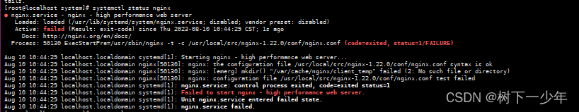 配置service启动nginx