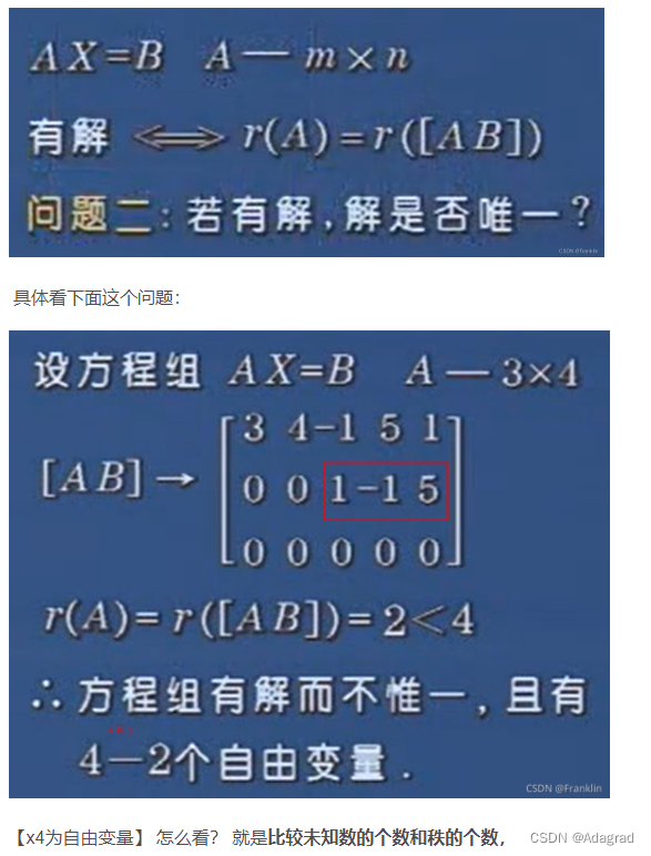 7、线性方程组详细解法_线性方程组的解-CSDN博客
