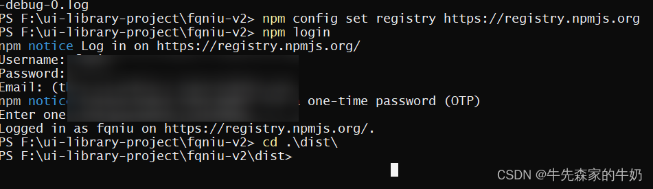  npm Login web Login Not Supported CSDN 