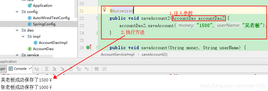 @Autowired注解作用在方法上