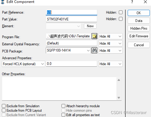 STM32F401超声波proteus仿真