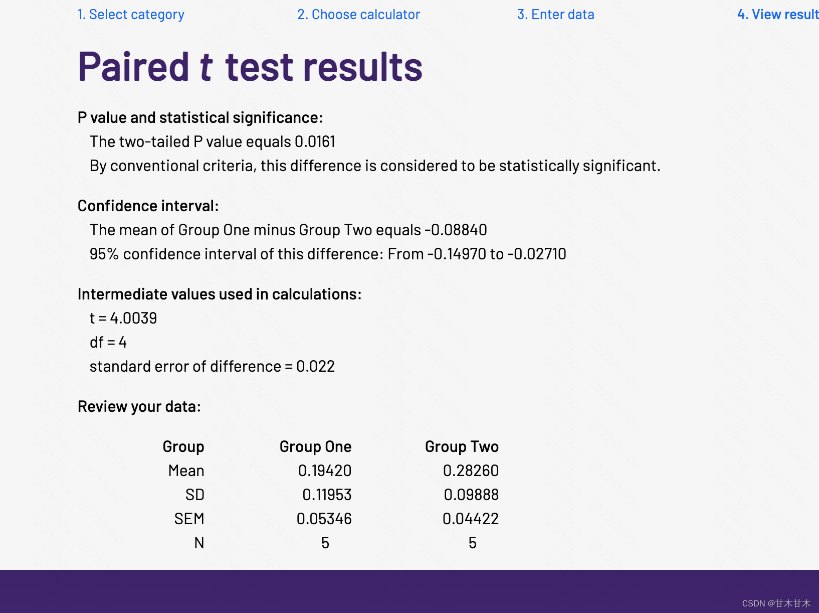 科研论文里的paired T-test_paired T Test-CSDN博客