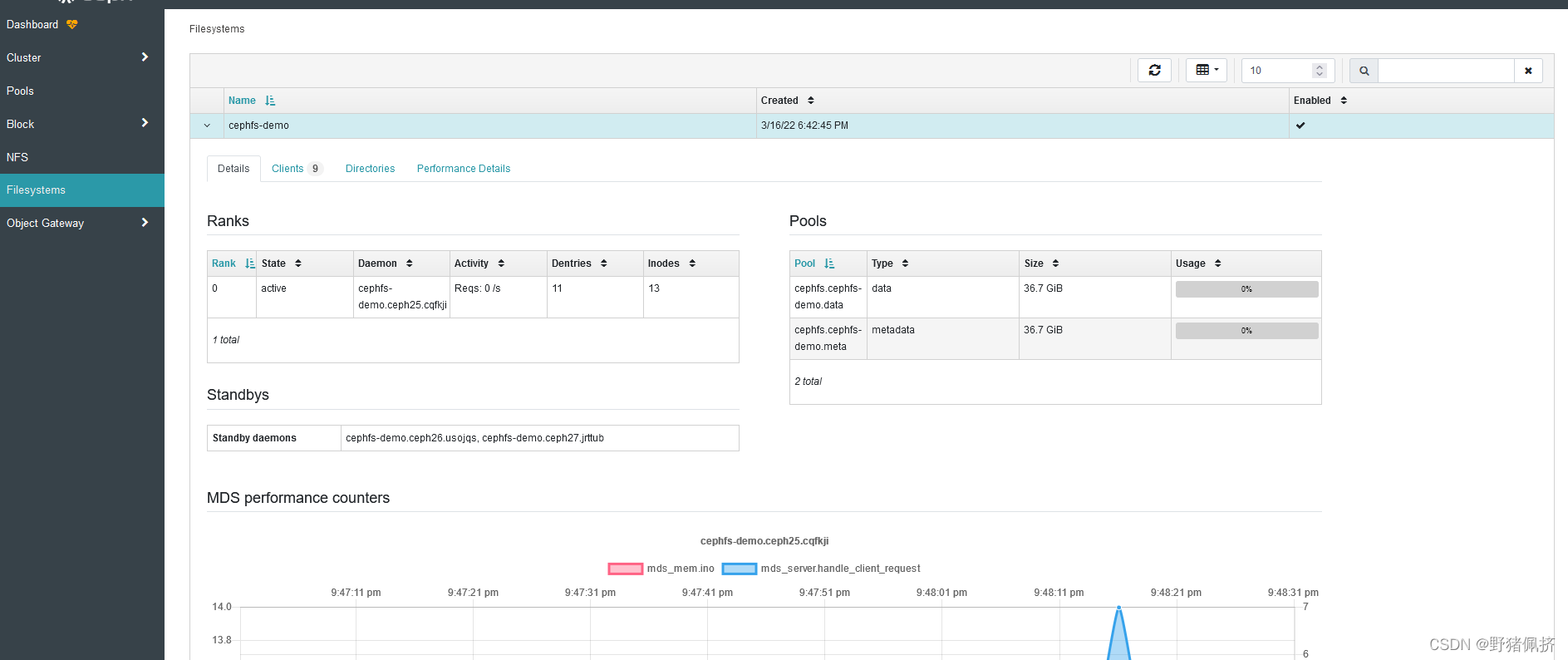 Ceph集群搭建(octopus版)之 CephFS导出nfs共享_ceph nfs-CSDN博客