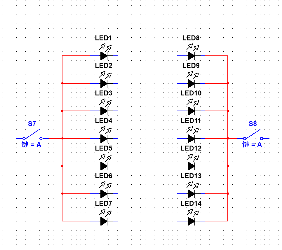 multisim实现简易数码管数显