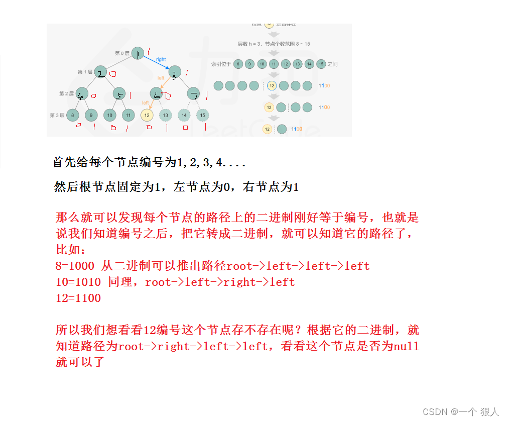 leetcode 222. 完全二叉树的节点个数 分析