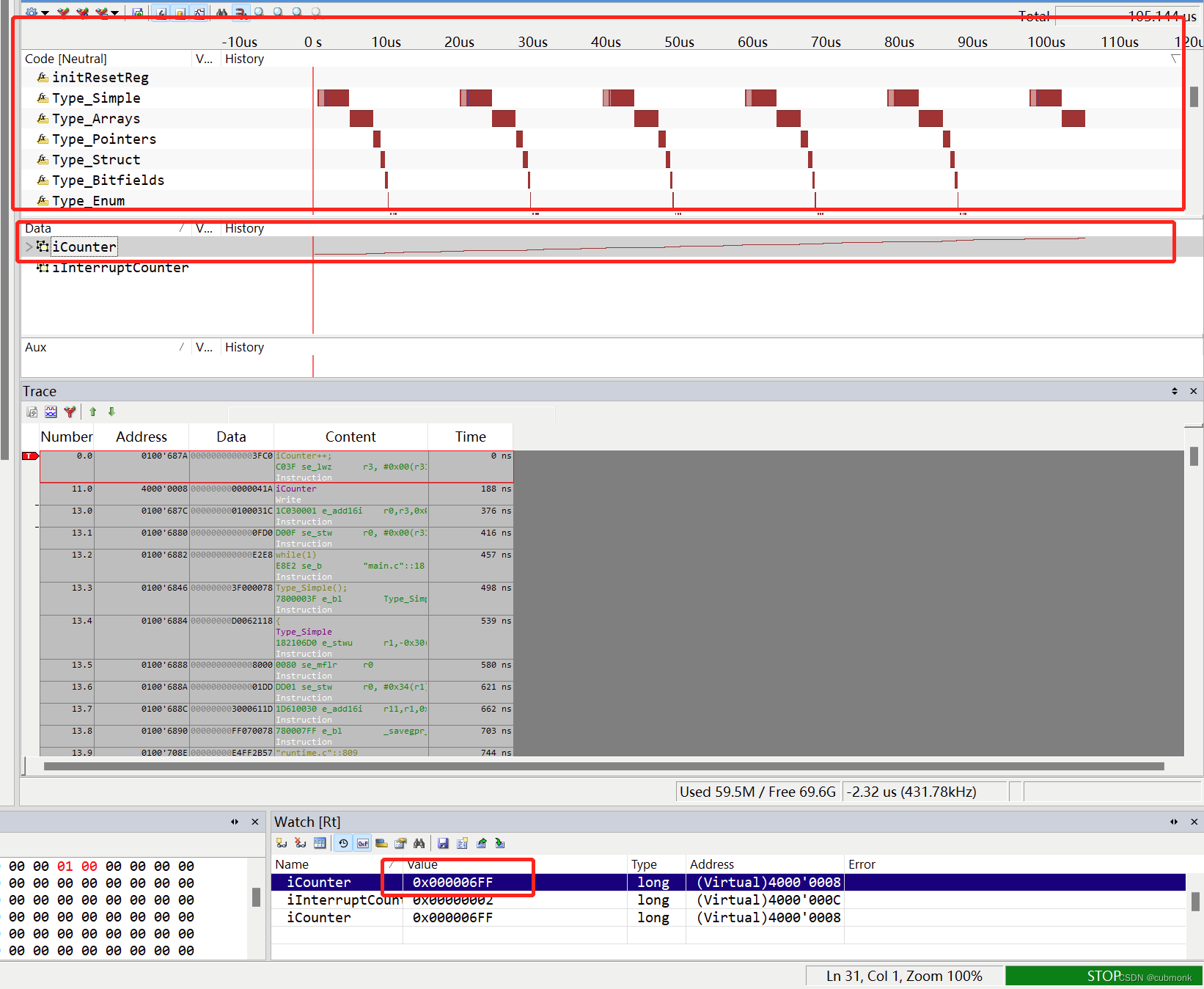 ISYSTEM调试实践8-winIDEA Analyzer功能1