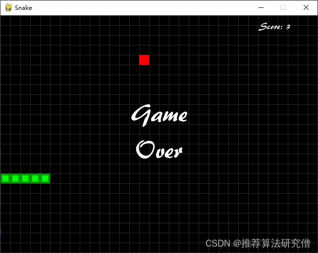 Pygame 来实现贪吃蛇