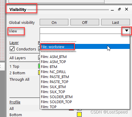 cadence SPB17.4 - allegro - create and switch Visibility view_allegro ...