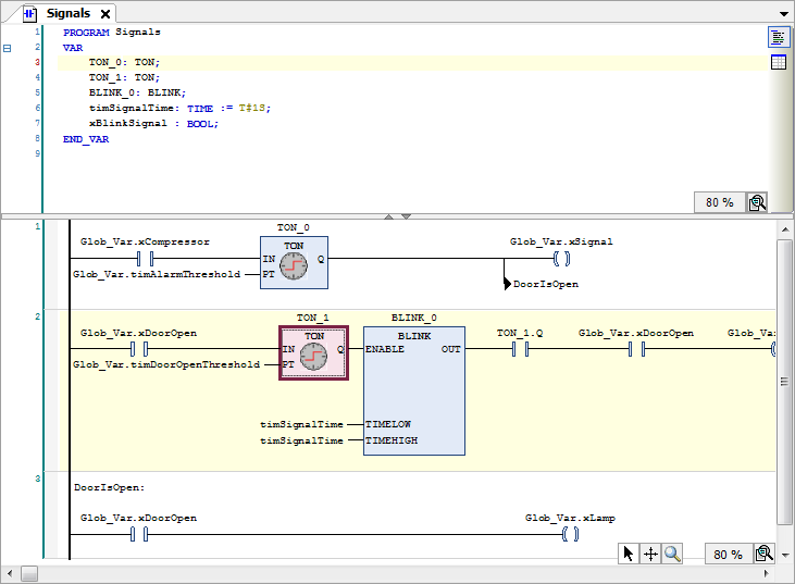CODESYS官方教程“您的第一个CODESYS程序”的一些注解_codesys梯形图加注释CSDN博客