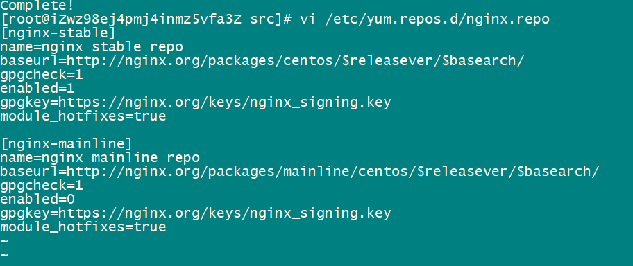 CentOS 7 Quickly install Nginx - Programmer Sought