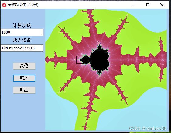 分形理论之曼德博集合（Mandelbrot set）_vb6 分形mandel-CSDN博客