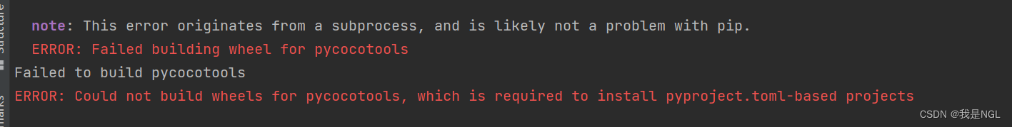 ERROR Could Not Build Wheels For Pycocotools Which Is Required To 