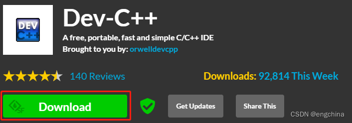 Dev-C++ 下载和安装