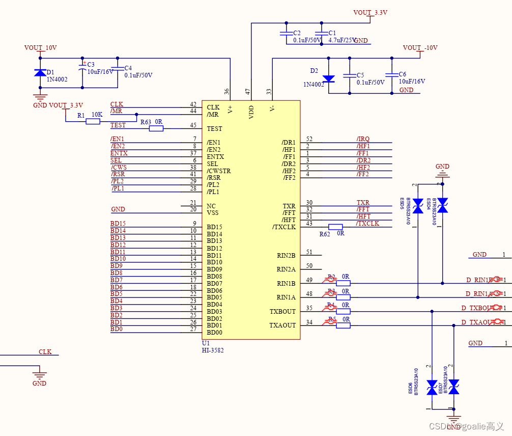 arinc429总线收发器hi3582调试记录