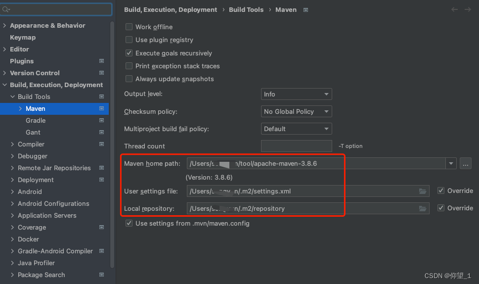 Mac配置Maven环境及setting.xml、maven仓库等_mac的maven的setting文件在哪CSDN博客