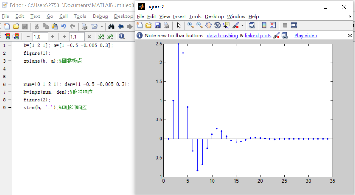 matlab 绘制零极点图_胡刚2021的博客-csdn博客_matlab画零极点图