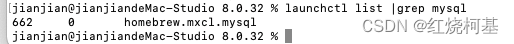 MAC 用 brew安装 mysql并且设置开机自启动