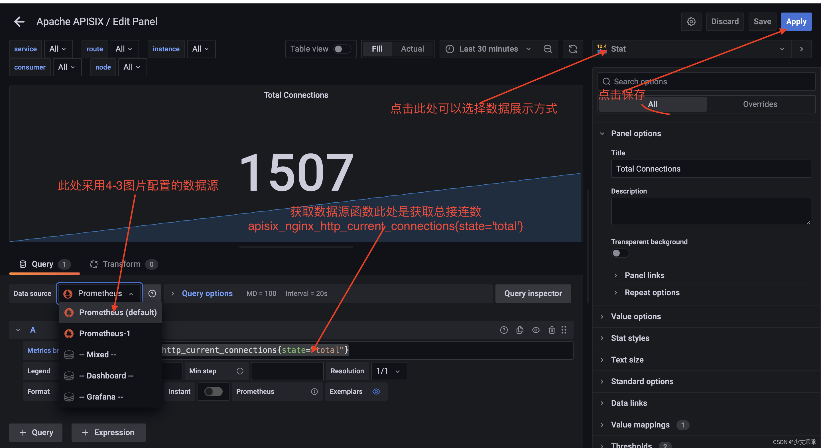 Apisix Prometheus apisix+apisix dashboard+grafana+prometheus搭配和使用在centos7_apisix ...